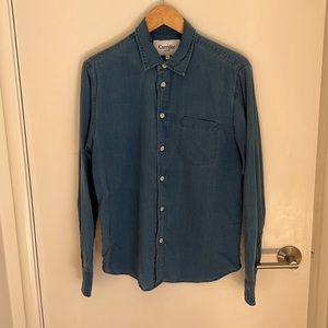 Corridor Heavy Wash Dobby Shirt - Small - Indigo